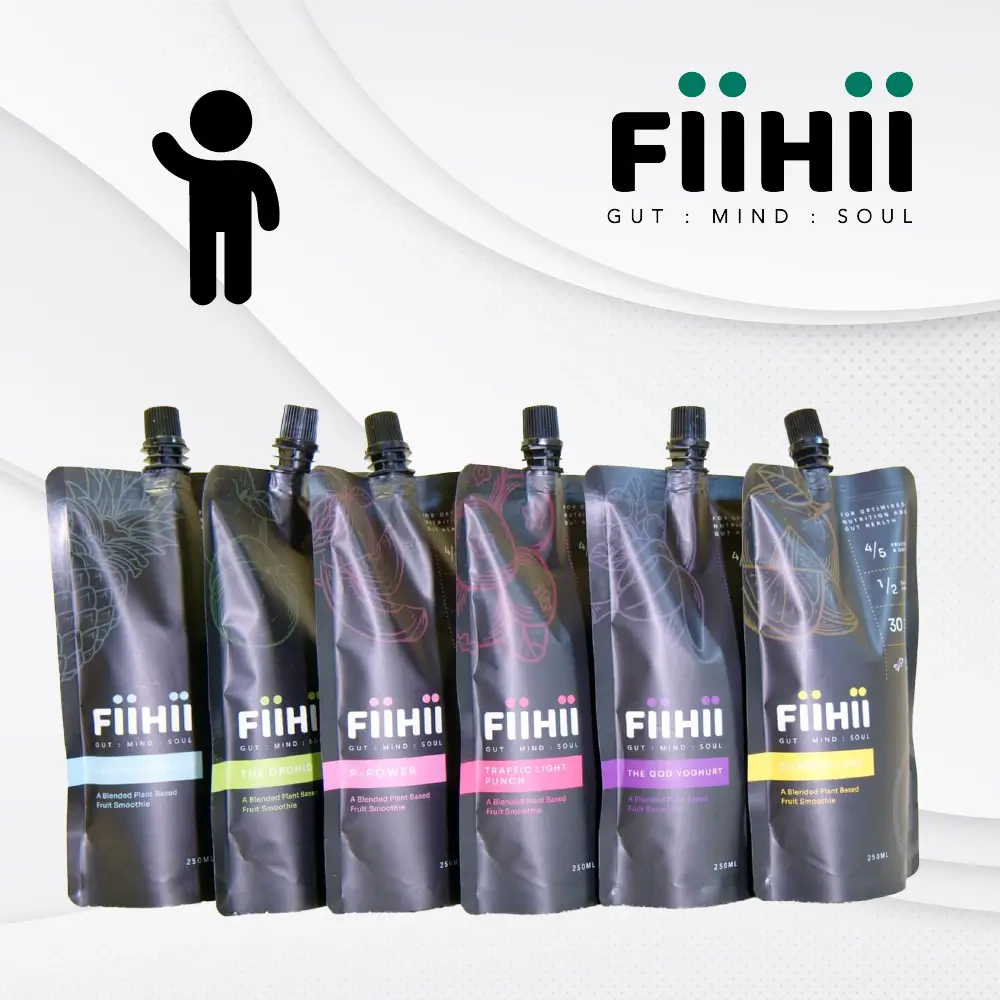 FiiHii plant-based smoothies in pouches
