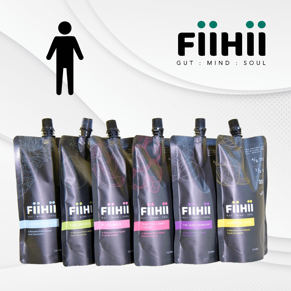 FiiHii fruit smoothie pouches on display
