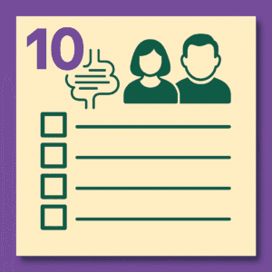 Checklist icon with people and speech bubble