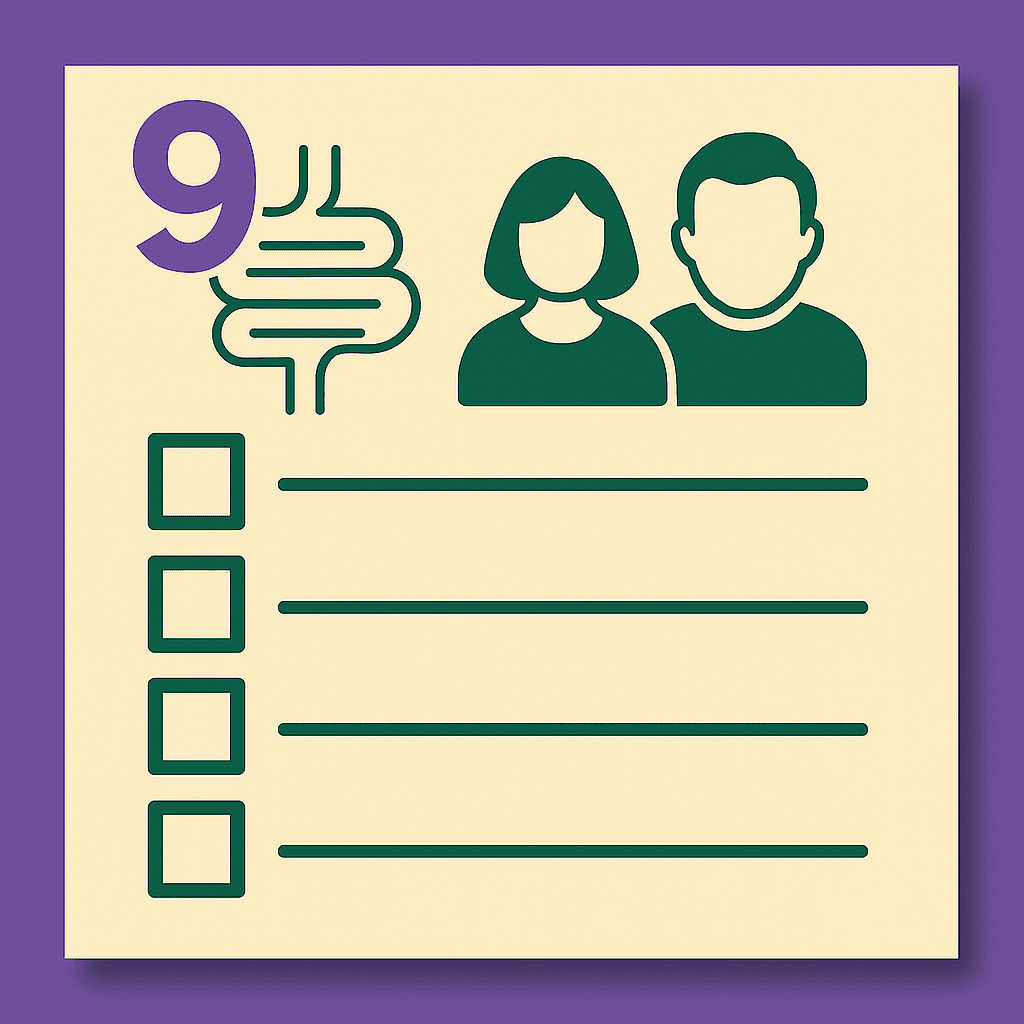 Survey icon with numbered list and people outline.