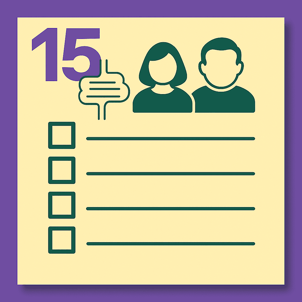 Checklist with two people icons