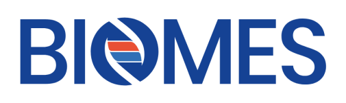 BIOMES logo with DNA design
